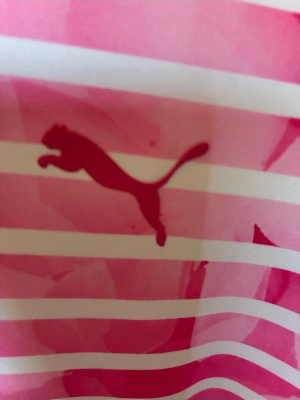 Puma Women's MATTR Lily Floral Sleeveless Golf Polo Pink & White Large - Picture 2 of 8